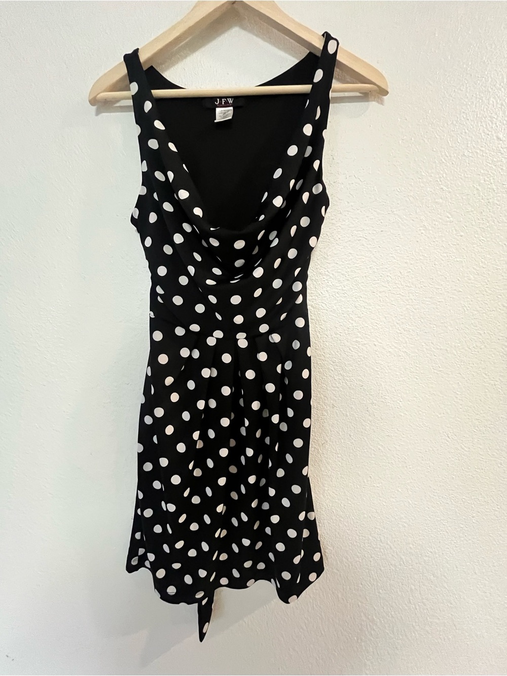 JFW Black & White Polka Dot Midi Dress